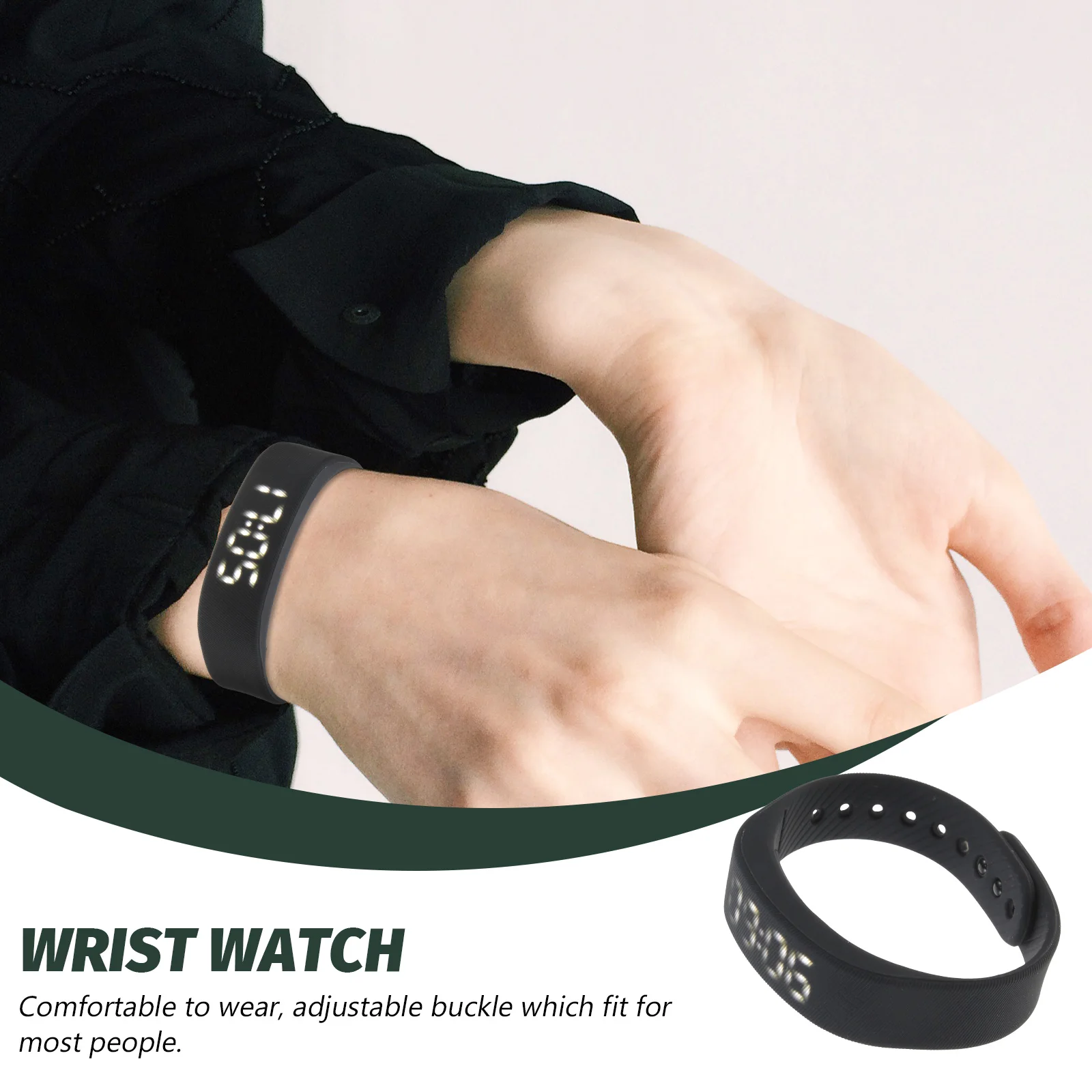 

Smart Sports Bracelet Silicone Led Wristband Multifunctional Step Counter Calorie Workout Watch Fitness Bangle For Men