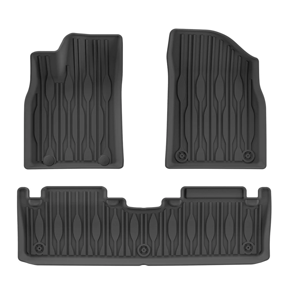 LUCKEASY for BYD Song PRO DM-i 2025 TPE 3D Car Floor Mats Cargo Liner Trunk Backrest Pad All Weather Black