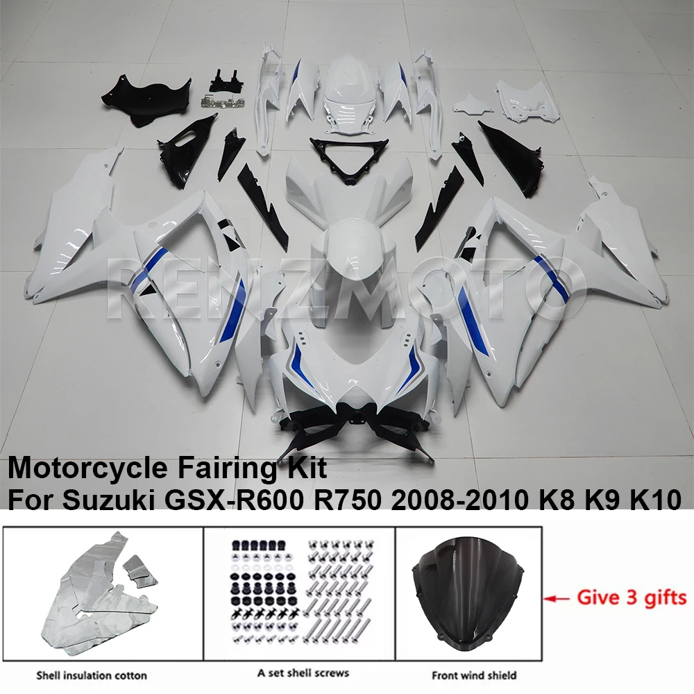 

S0608-111a Motorcycle Fairing Set Body Kit Plastic For Suzuki GSX-R600 R750 2008-2010 K8 K9 Accessories ABS Injection Bodywork