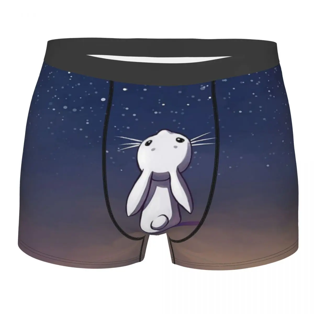 

Мужские боксеры короткие трусики-шорты Moon Bunny дышащее нижнее белье Homme Новинка S-XXL трусы