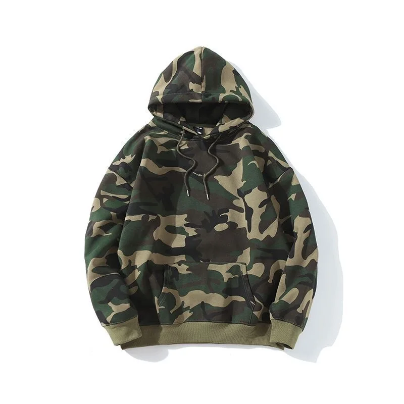 

Осенне-зимняя модная тенденция с принтом и плюшевая толстая теплая толстовка с капюшоном для мужчин, повседневная свободная спортивная куртка большого размера