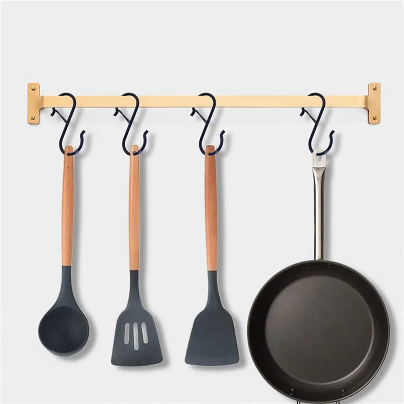 

ABWR-36PCS S Hooks For Hanging - S Shaped Hooks For Kitchen Utensil And Closet Rod - Black S Hooks For Hanging Plants,Pots