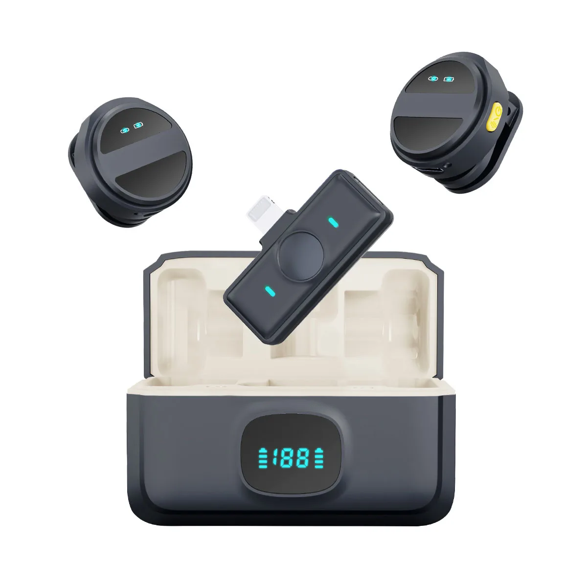 

Hot Original SX21 Magnetic Digital Mic Wireless Collar Lavalier Microphone for Android Video Recording Interviewing YouTubers