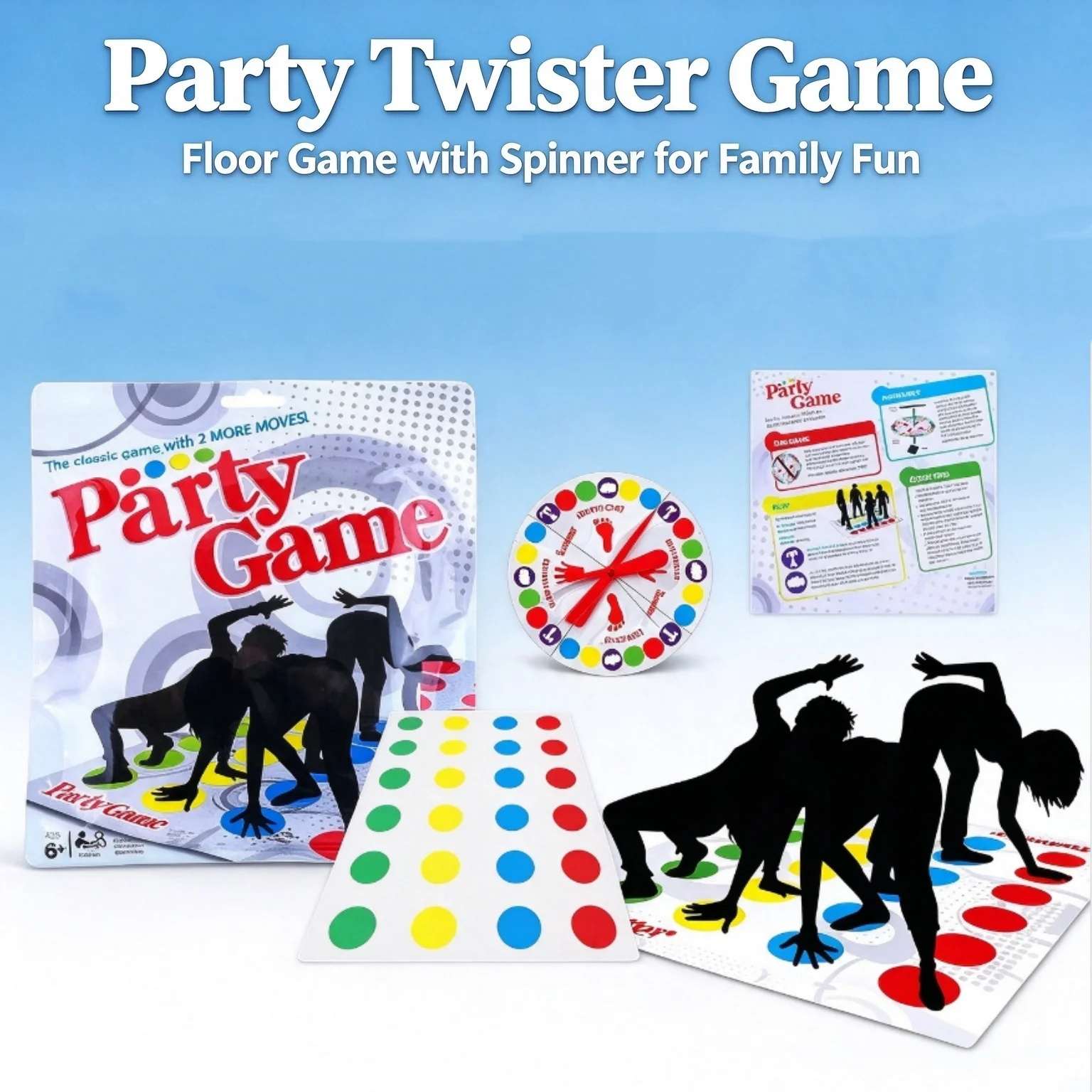Body Twisting Party Game Mat Indoor Outdoor Interactive Group Sports Toys Family Fun Fitness Training Games For Teens And Adults