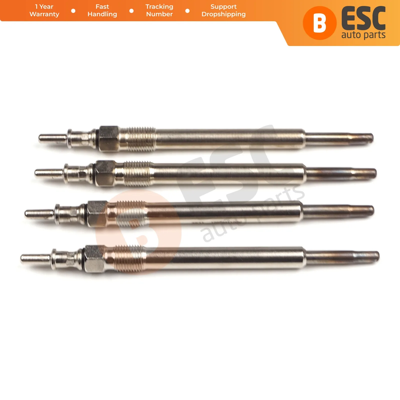 

ESC Auto Parts EGP9-1 4 Pcs Heater Glow Plugs GX129, 80036, 0 250 202 045 for Mercedes Chrysler Cherokee Ship From Turkey