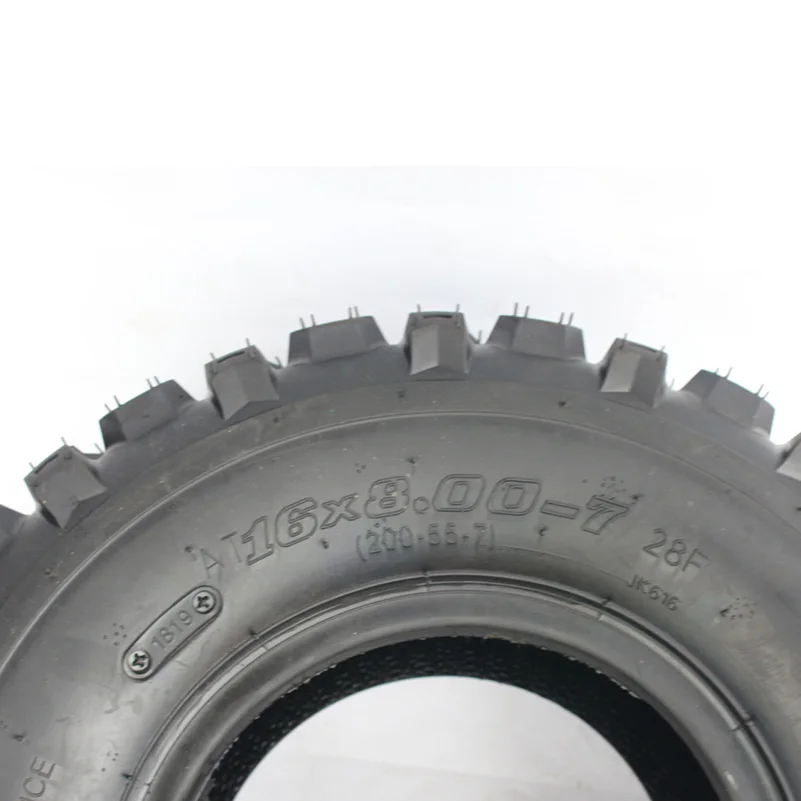 Wear-resisting 16x8.00-7 Vacuum Tyre ATV Tire Fit for ATV 50CC,90CC,70CC,110CC,125CC Outer Tyre