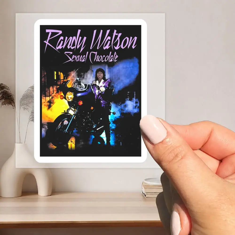 Randy Watson - Purple Sexual Chocolate Waterproof stickers for decorating car windows motorcycles and computers.