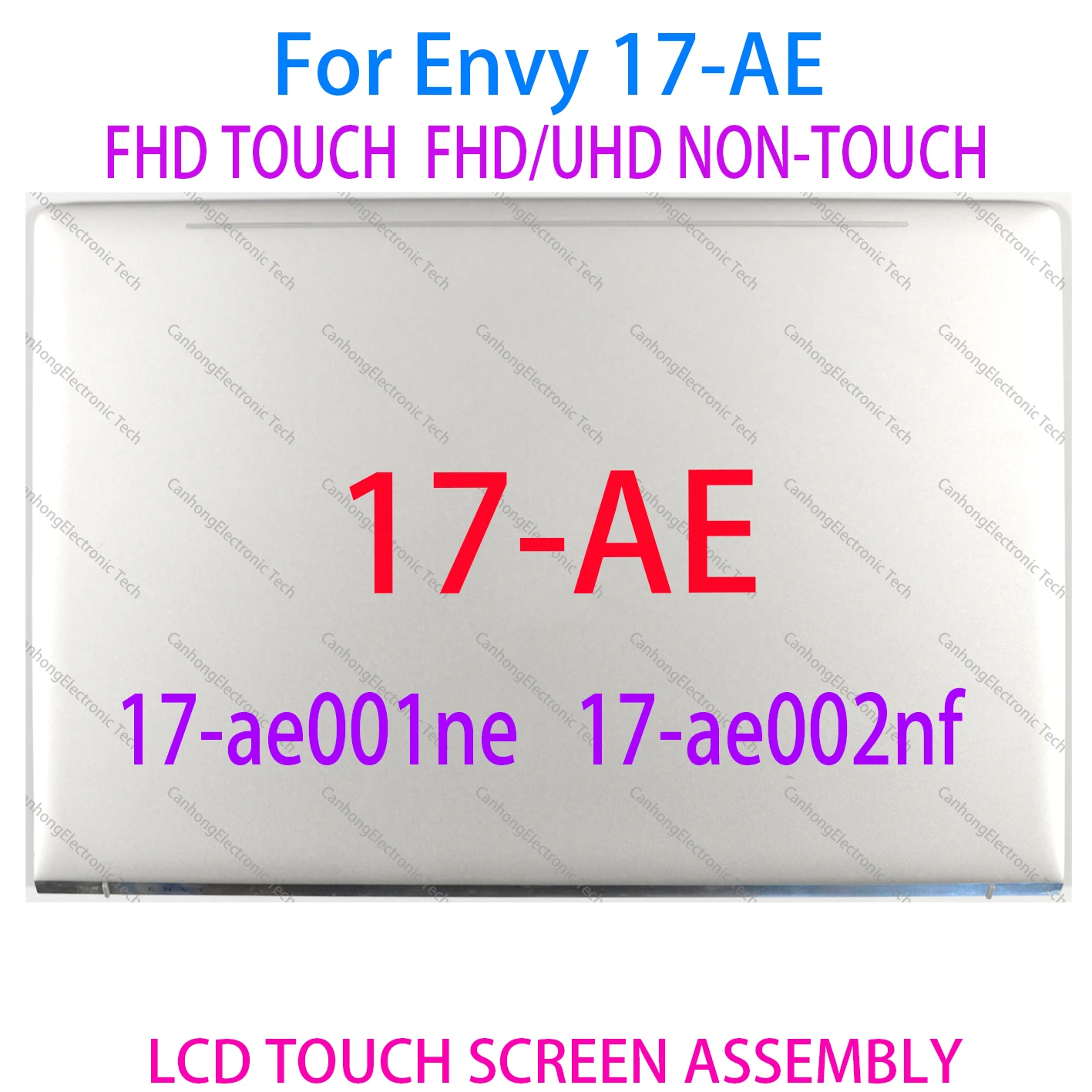 Imagem -02 - Polegadas se Encaixa para hp Envy 17-ae 17m-ae 17-ae000na 17-ae095nz Lcd Digitador da Tela de Toque Substituição Assembléia Completa 17.3