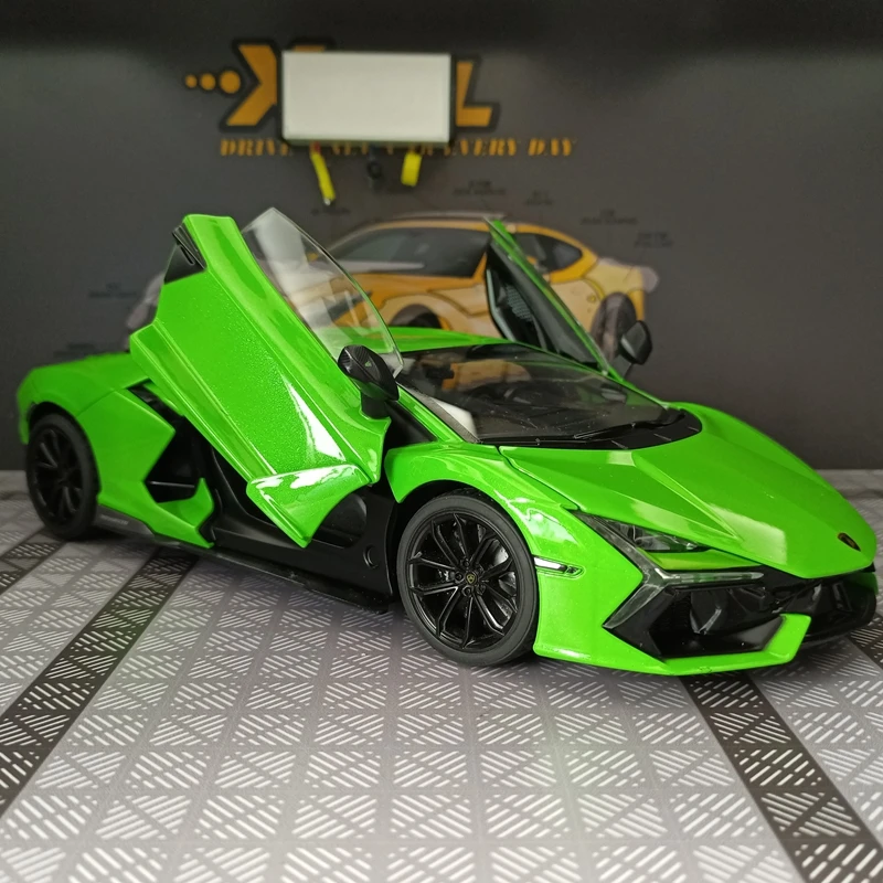 Modelo de coche de aleación Lamborghini Revuelto de simulación 1:18, puertas y capó de motor, el maletero se puede abrir, regalo de supercoche