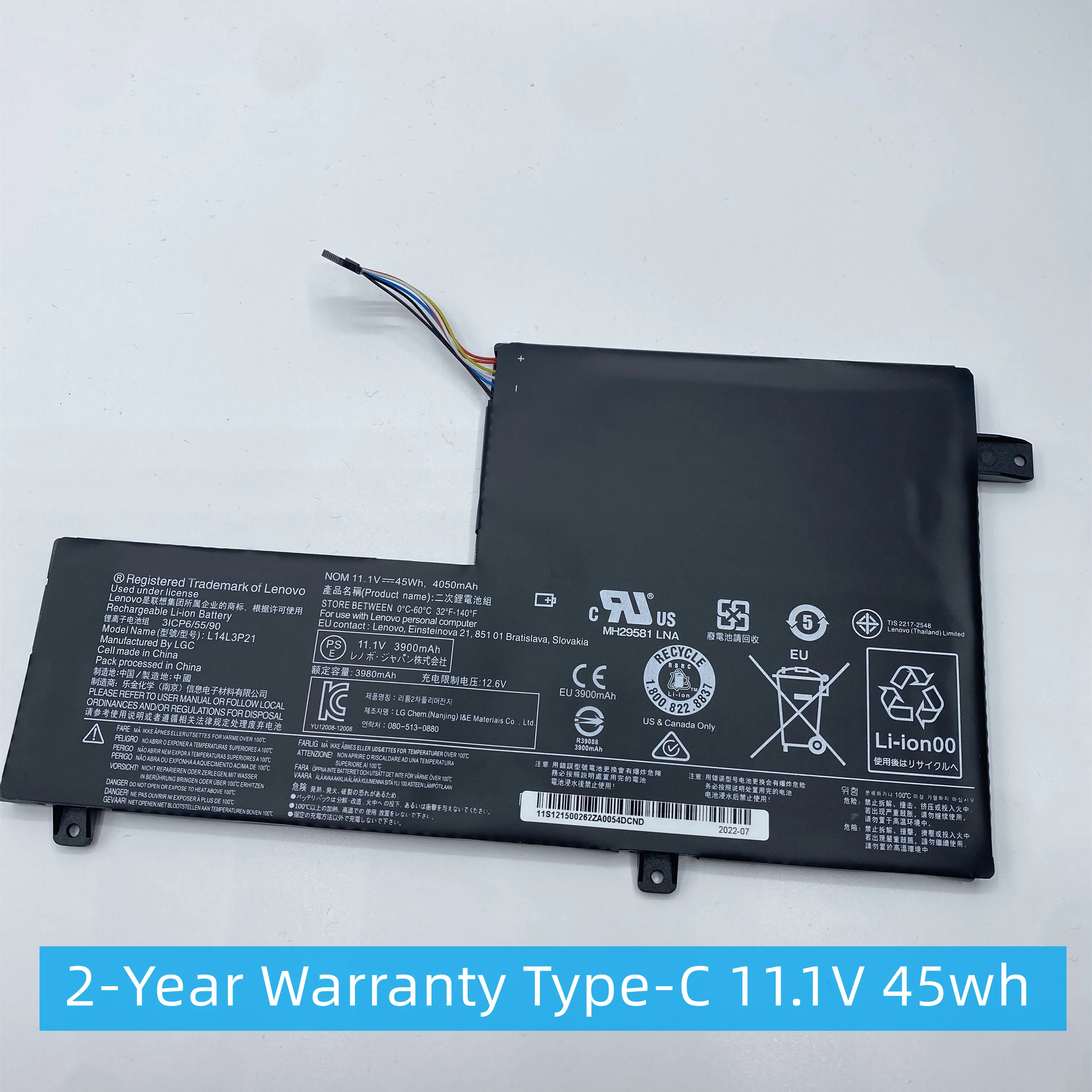 Original L15L3PB1 Laptop Battery For Lenovo IdeaPad 330S-15IKB 330S-14IKB 320S-15ISK Yoga 520-14IKB L15M3PB0 L15C3PB1 L15L3PB0