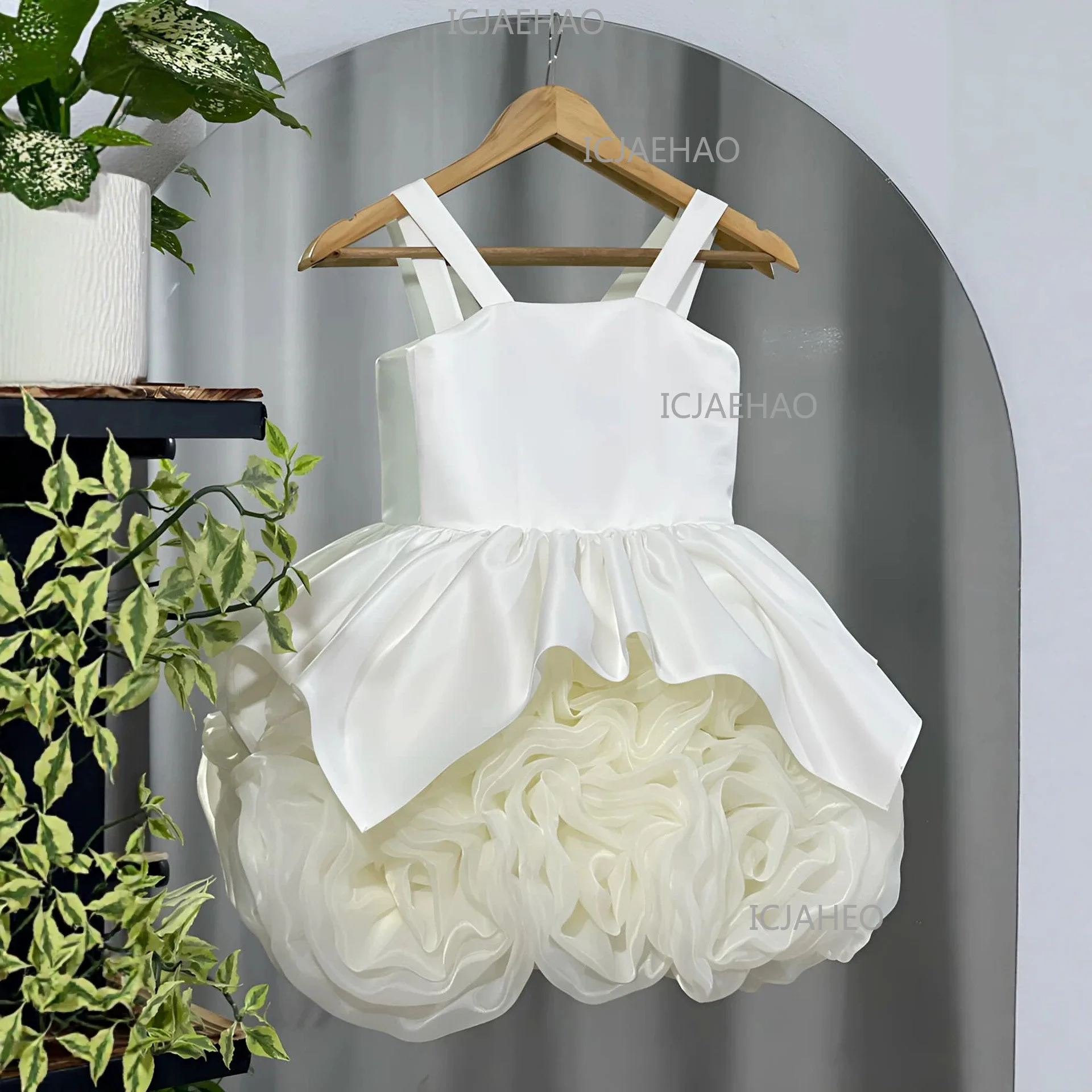Vestido Formal para Niñas, Vestido de Princesa con Tirantes Finos, Vestido de Fiesta para Bebés de Un Año, Novedad 2026, Falda de Tul Blanca para Cumpleaños