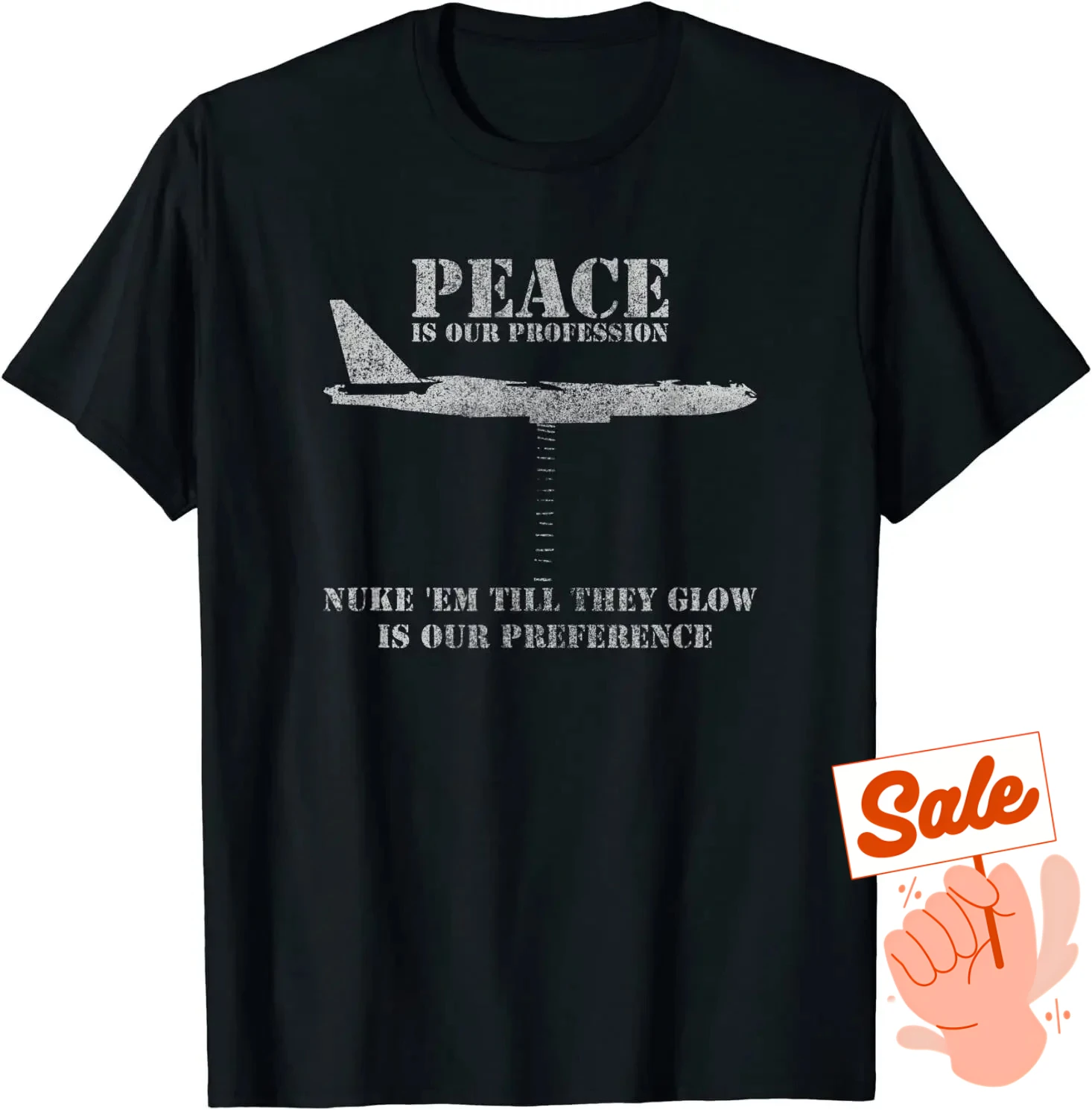 Retro B-52 Stratofortress Bomber Funny Gift T-Shirt 100% Cotton O-Neck Summer Short Sleeve Casual Mens T-shirt Size S-3XL