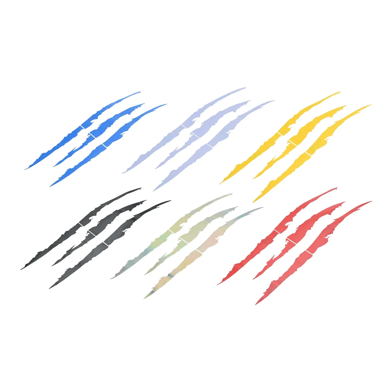 

Водонепроницаемая наклейка на мотоцикл, универсальная наклейка с когтями монстра, наклейка в виде царапанной полосы, светоотражающее автомобильное мото украшение 40*12 см