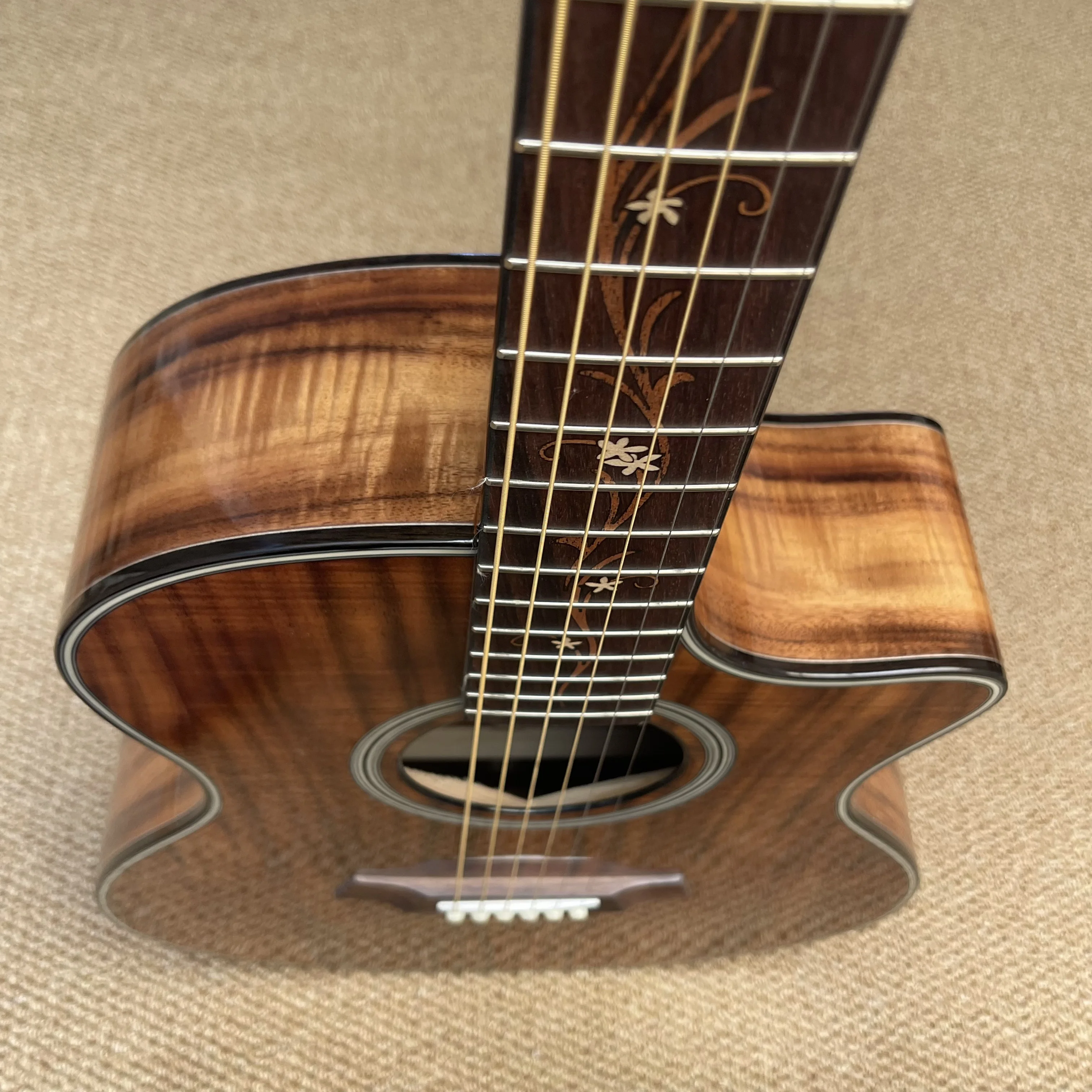 All Koa Wood 41 Inches Cutaway K24 Acoustic Guitar