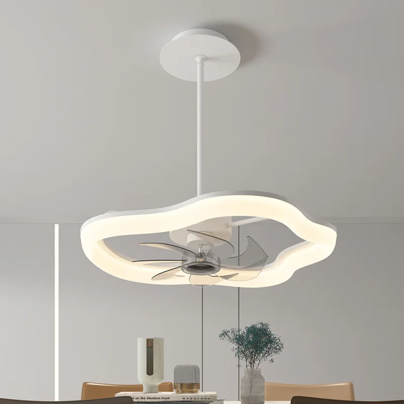 BOSSEN semplice sala da pranzo lampadario moderno invisibile silenzioso camera da letto soggiorno lampadario creativo ventilatore da soffitto