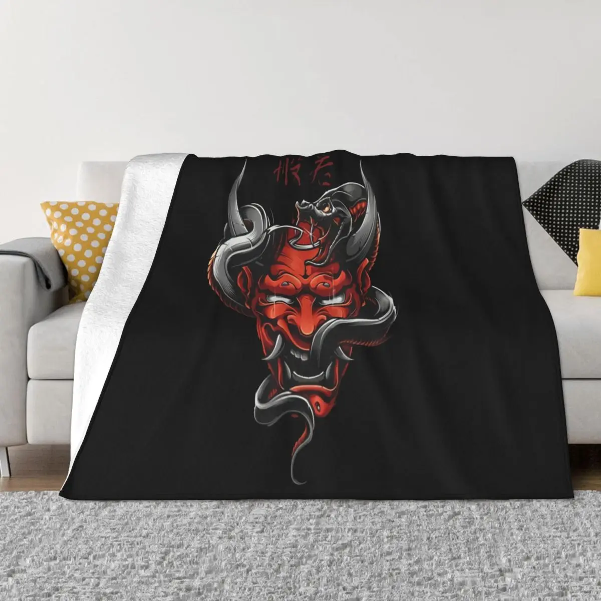 2020 Fashion Men Print Hannya T O Summer Cool Top Vintage On Sale Logo Woman Mens Male Game Throw Blanket