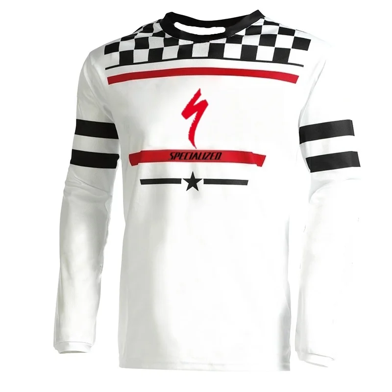 

Breathable Quick Drying Cycling Suit, Mountain Bike Riding Top 3D Printed Motorcycle Riding Long Sleeved T-shirt