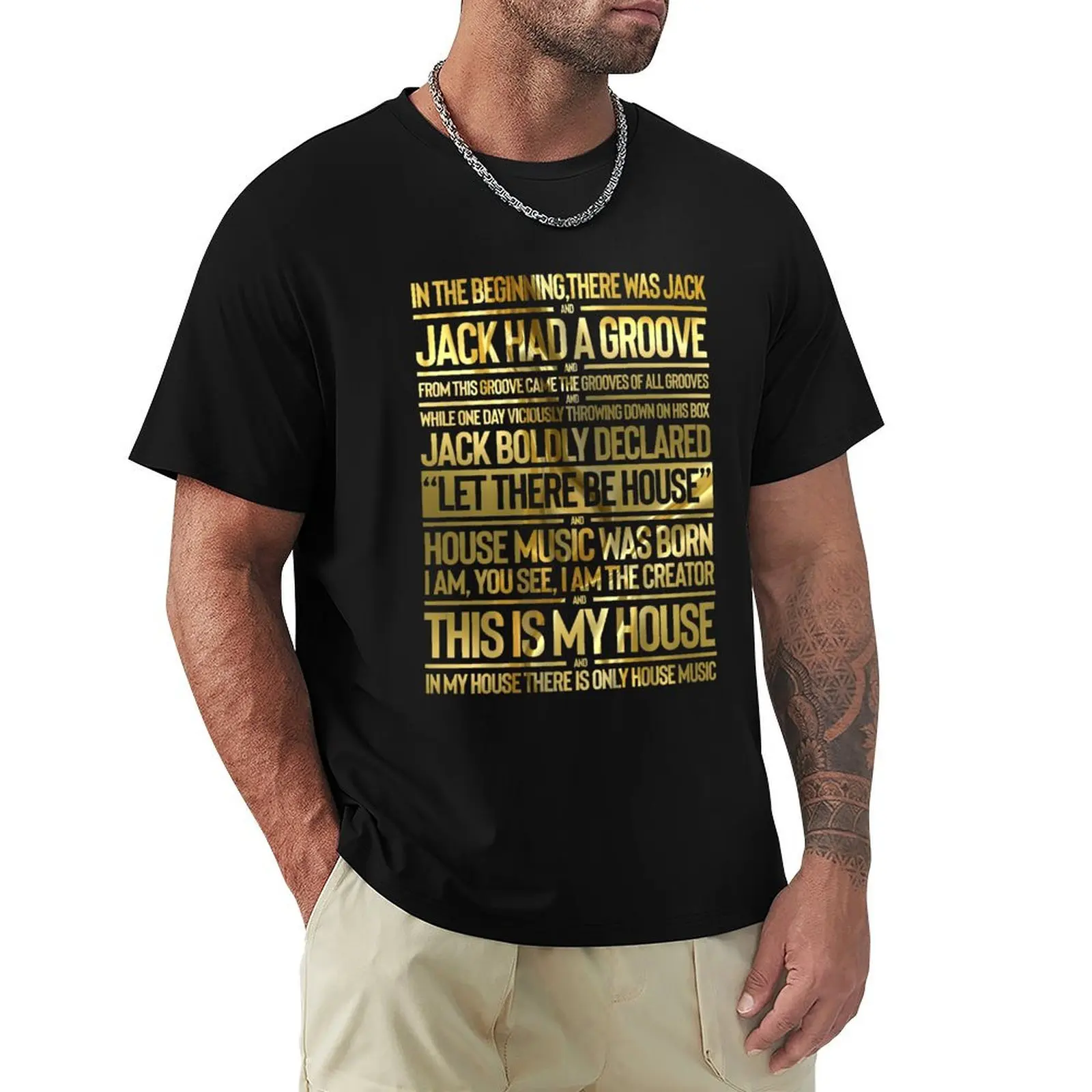 JACK HAD A GROOVE gold - house music collector edition T-Shirt Big and Tall Loose Fit T-Shirt