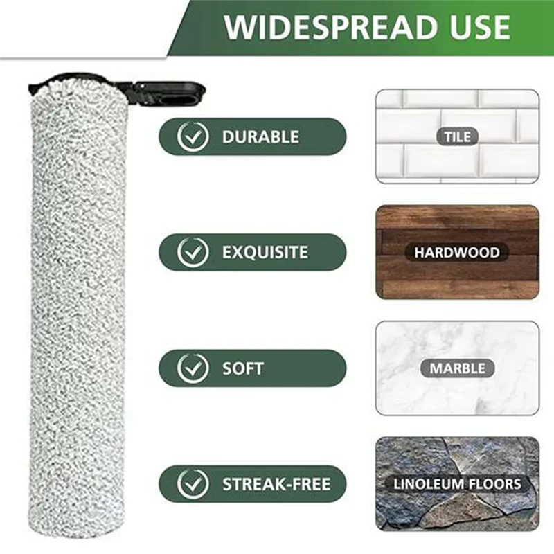 FZFZ Cepillo de rodillo Fortineco Floor ONE S7 Limpiador de pisos a vapor Cepillo de rodillo Repuestos Repuestos