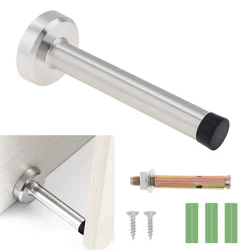 12cm/4.7inch Door Stop Bumper Wall Protector Sound Dampening Bathroom Bedroom Living Room Door Rubber Buffer Stop
