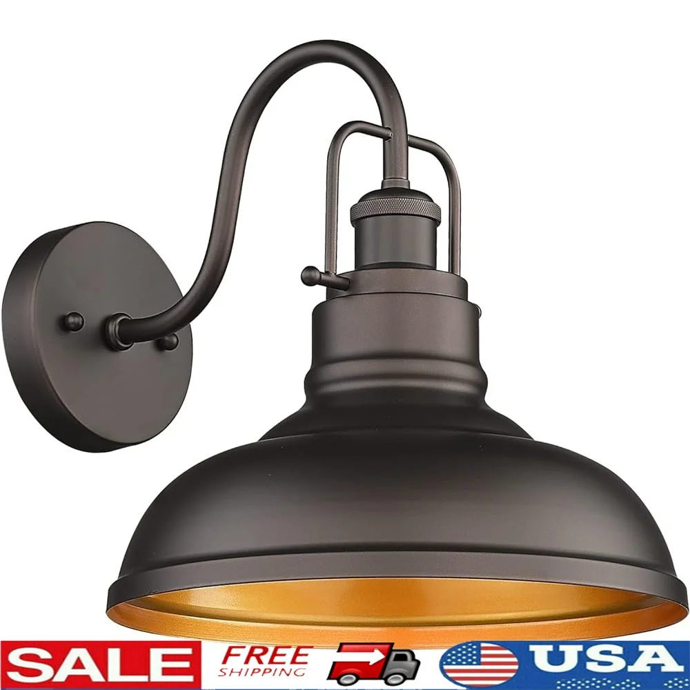 

11-дюймовый фермерский дом, настенное бра на гибкой стойке, винтажный светильник для сарая, проводное металлическое монтажное оборудование в комплекте