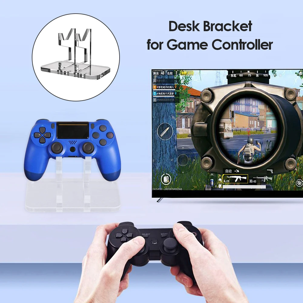 Controller Bracket Acrylic Game Controller Display Base Transparent Accessories for Switch Pro/PS5/Xbox Series X/PS4 Joystick view 3