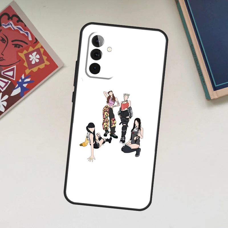 Korean Fashion Girl Kpop Band Case For Samsung Galaxy A52 A53 A54 A12 A13 A14 A32 A33 A34 A23 A24 A72 A73 A51 A71 A15 A25