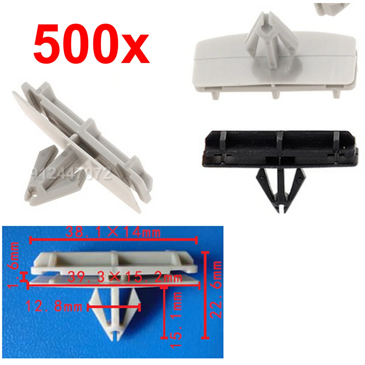 

500x Fender Flare Moulding Clip With Sealer For Jeep Liberty Chrysler 55157055AA