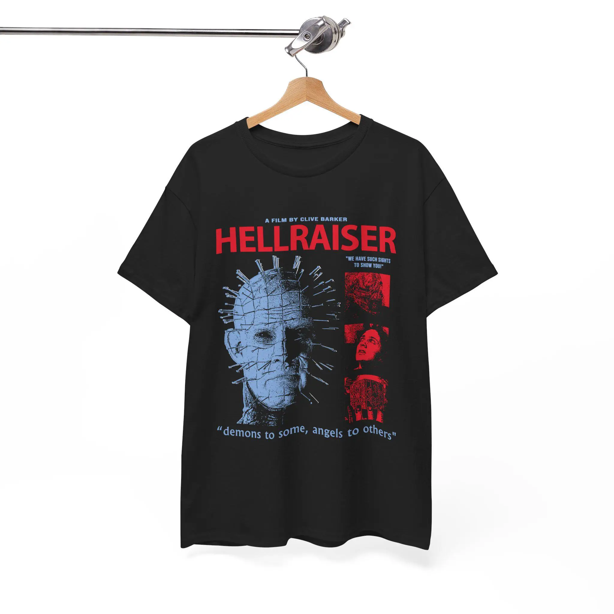 Hellraiser 1987 Pinhead Clive Barker Cenobites Cult Classic Fan Grafik-T-Shirt Baumwolle Herren Damen Streetwear T-Shirt – Detail 6