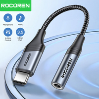 Rocoren USB C to 3.5mm Jack Dac Audio Cable Male To Female Headphone Adapter Type C To 3.5 mm Converter for Samsung Xiaomi Phone