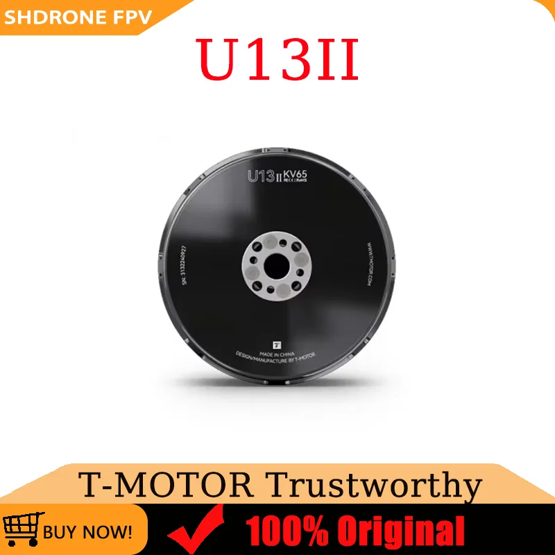 T-MOTOR U13II 130KV 65KV Heavy Lift Drone Motors Brushless Motor Size 100*60mm Max. Thrust 28.7KG for 100kg Payload Drone