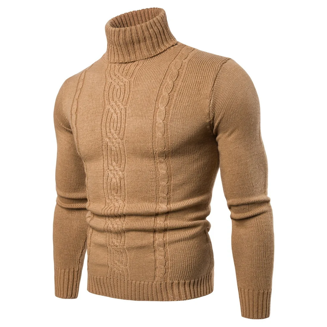 

Briti Sle Men's Knitted Sweater Pure Color Cotton Blend Fabric Thiened Long Sve Casual Wear Spring Autumn Season