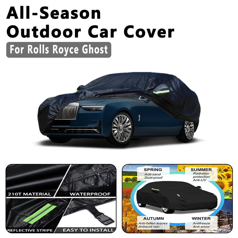 

Outdoor Car Cover Waterproof Dustproof UV Sun Protection, Full Car Protector Exterior Accessories For Rolls Royce Ghost RR4 RR21