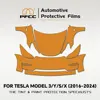 Pfcc-車のペイント保護フィルム,クリアブラ,フロント,傷防止,tpu,ppf,テスラモデル3,y,x,s,2016-2023, 3ハイランド,2024 1