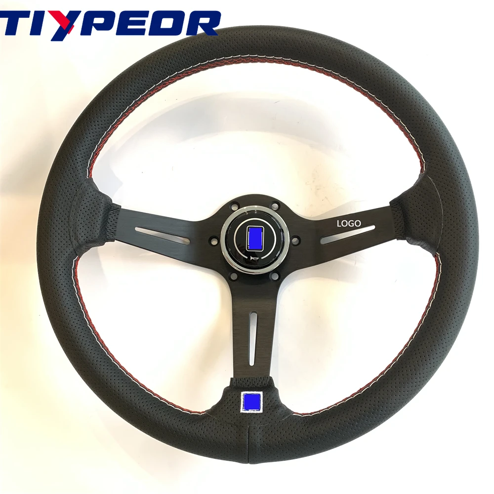 

TIYPEOR High-quality 70mm deep volante wheel 350mm sport steering wheel