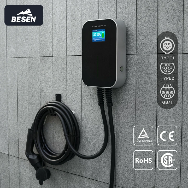 Ready To Ship 3.6kW/7.2kW/11kW/22kW Wallbox EV Charging Station Type 1 Type 2 GB/T In Stock