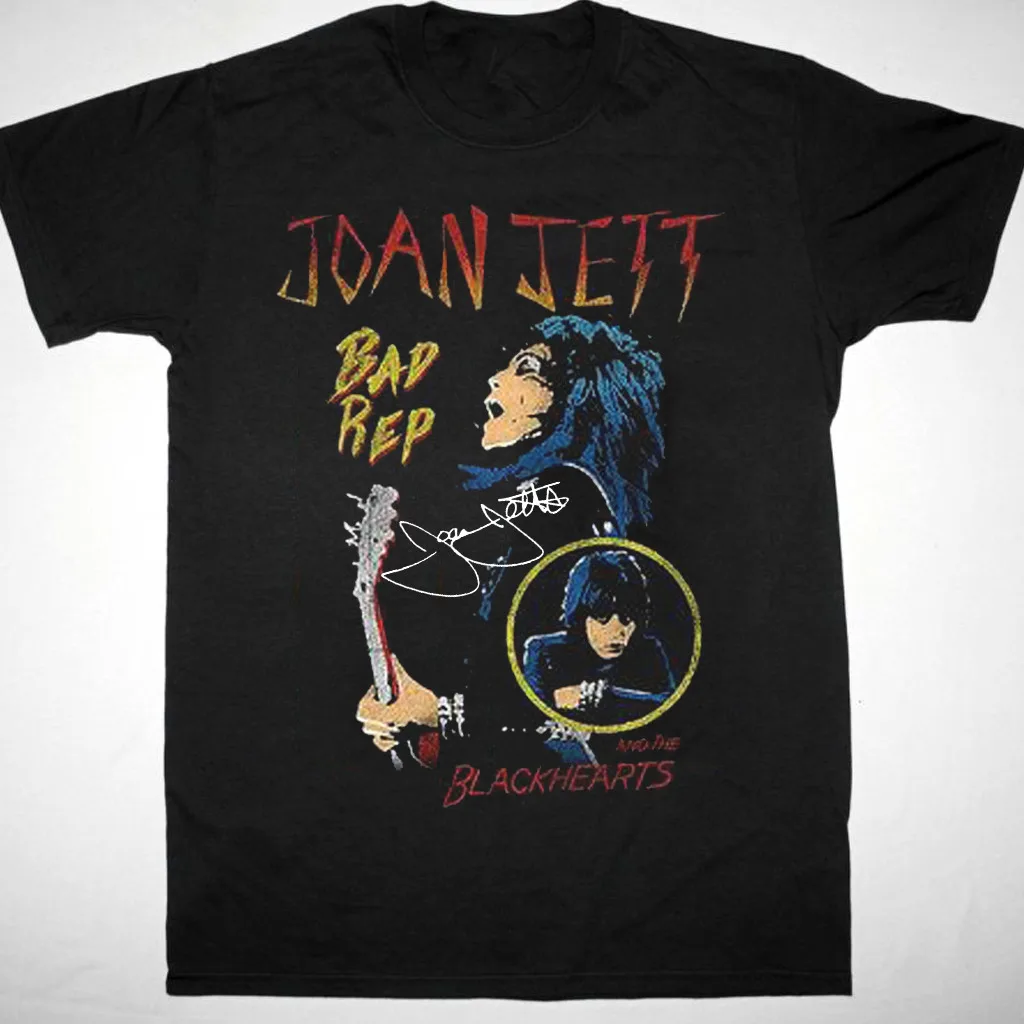 Joan Jett & The Black Hearts Signature Tee Shirt All Size S to 5XL