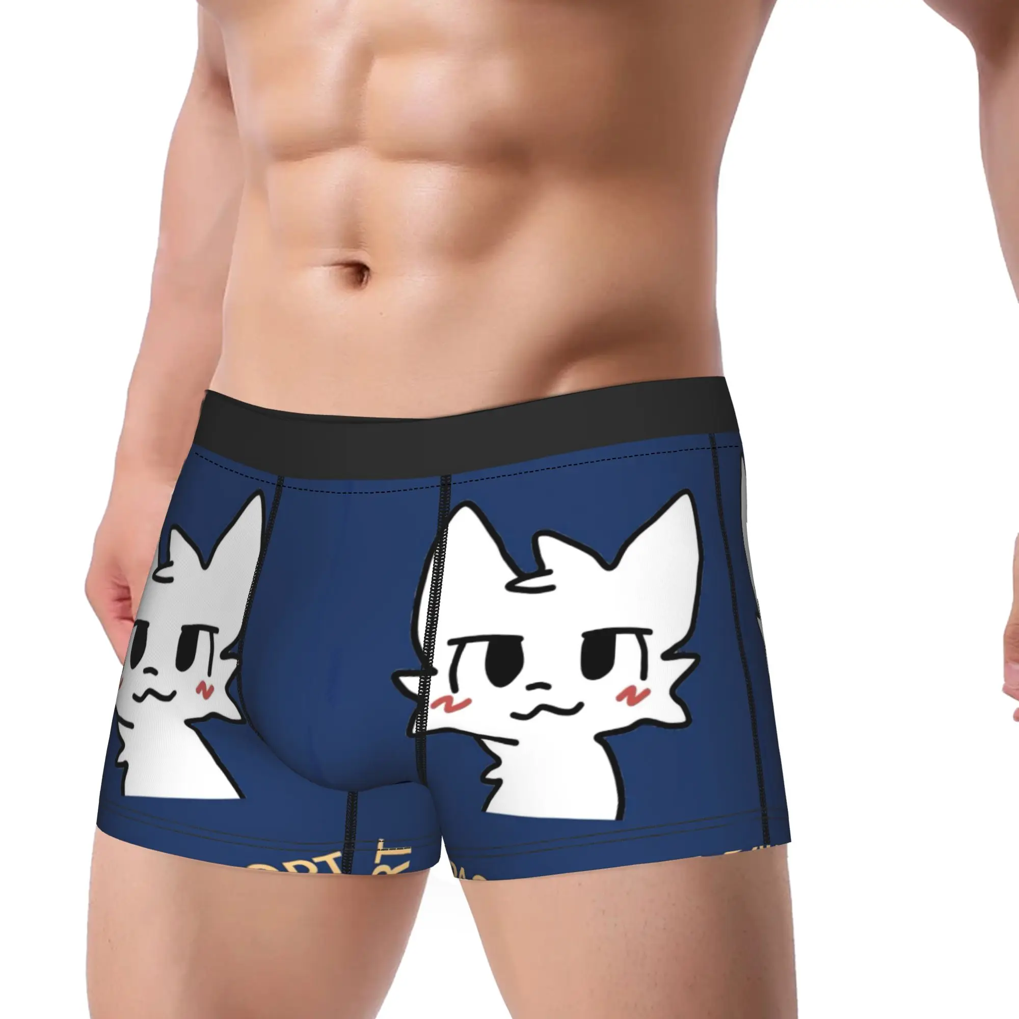 Boykisser Silly Cat Underwear  Custom DIY Boxer Shorts High Quality Males Panties Comfortable Boxer Brief Birthday Present