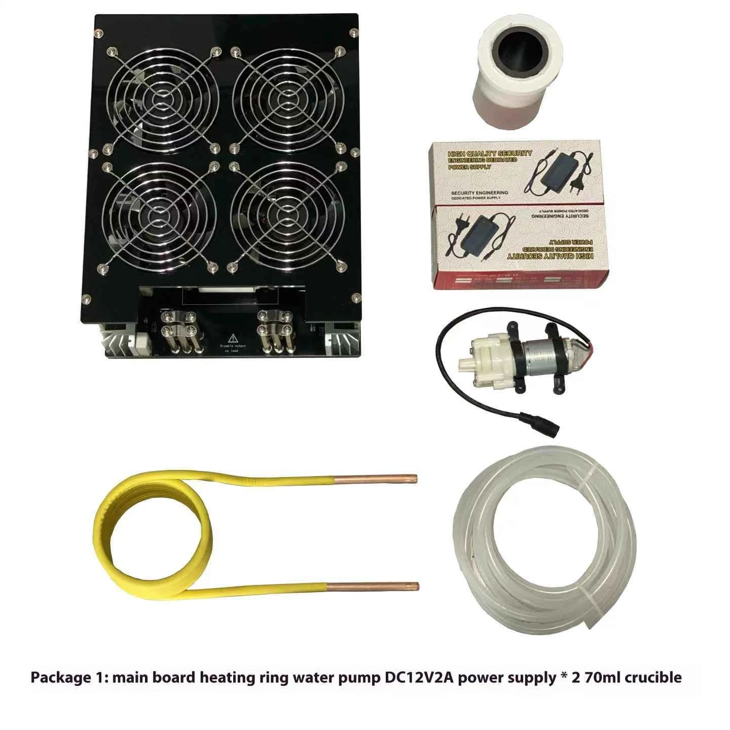 

5000W ZVS Induction Heater with PCB Board, Melted Metal, Coil, Crucible, Power Supply