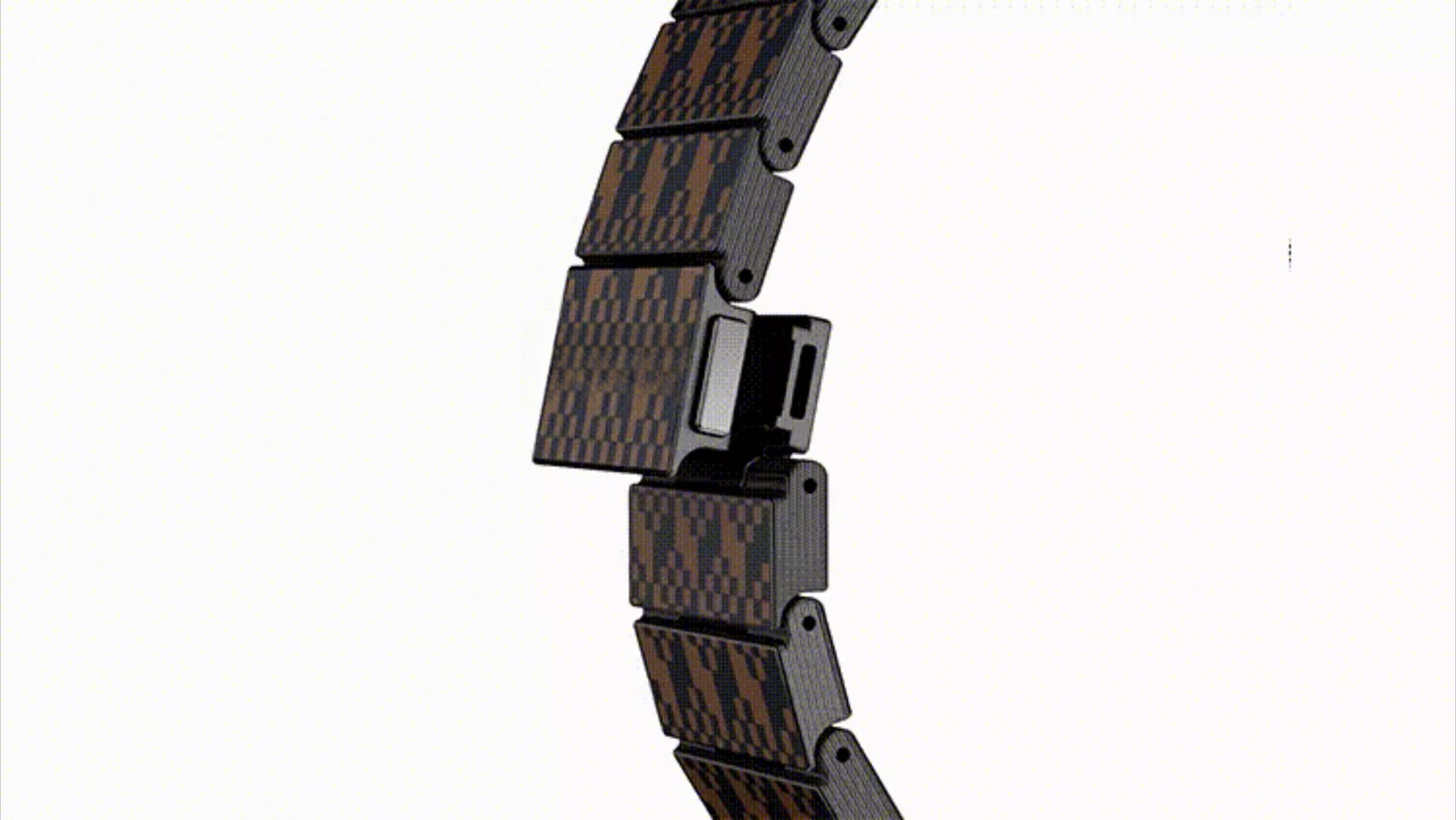 مناسبة لساعة Apple Watch iWatch 10 حزام مغناطيسي عائم من ألياف الكربون الأراميد لكبار السن من الرجال والنساء