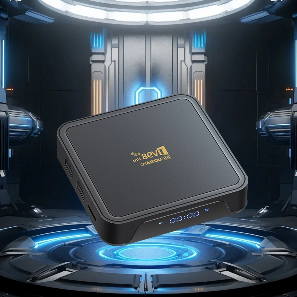 Boîtier Smart TV TV98 PRO RL H313, Android 14.0, 8K, Façade, Core 2.4G, 5G, Touriste, WiFi, Télécommande Vocale BT, Lecteur MultiXXL, Décodeur