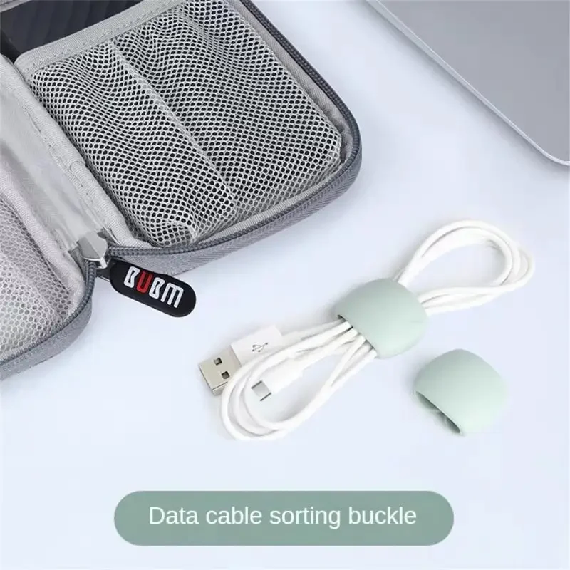 Cable Winder Round Cable Clips Mobile Phone USB Earphone Charger Holder Desk Organiser Wire Cord Desktop Cable Management