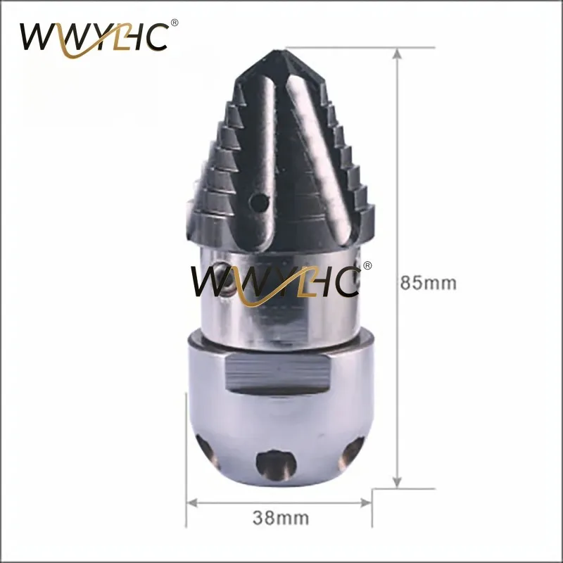 Suitable for Pipeline Drain Cleaning, Rotating High‑Pressure Sewer Jetter Nozzle, Sludge Dirt Removal Sewer Dredging Nozzle