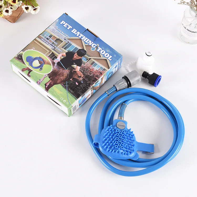 

Adjustable Pet Bathing Shower Spray Head with Massage Function Dog Cleaning Grooming Tool for Home Use
