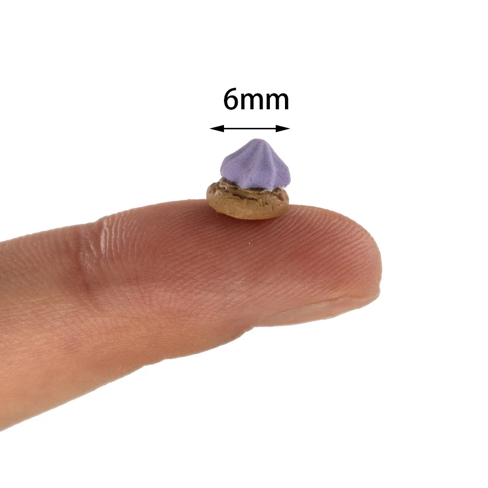 1/12 Dollhouse Miniature Accessories Mini Biscuit Dessert Simulation Cake Food for Doll House Decoration ob11 bjd