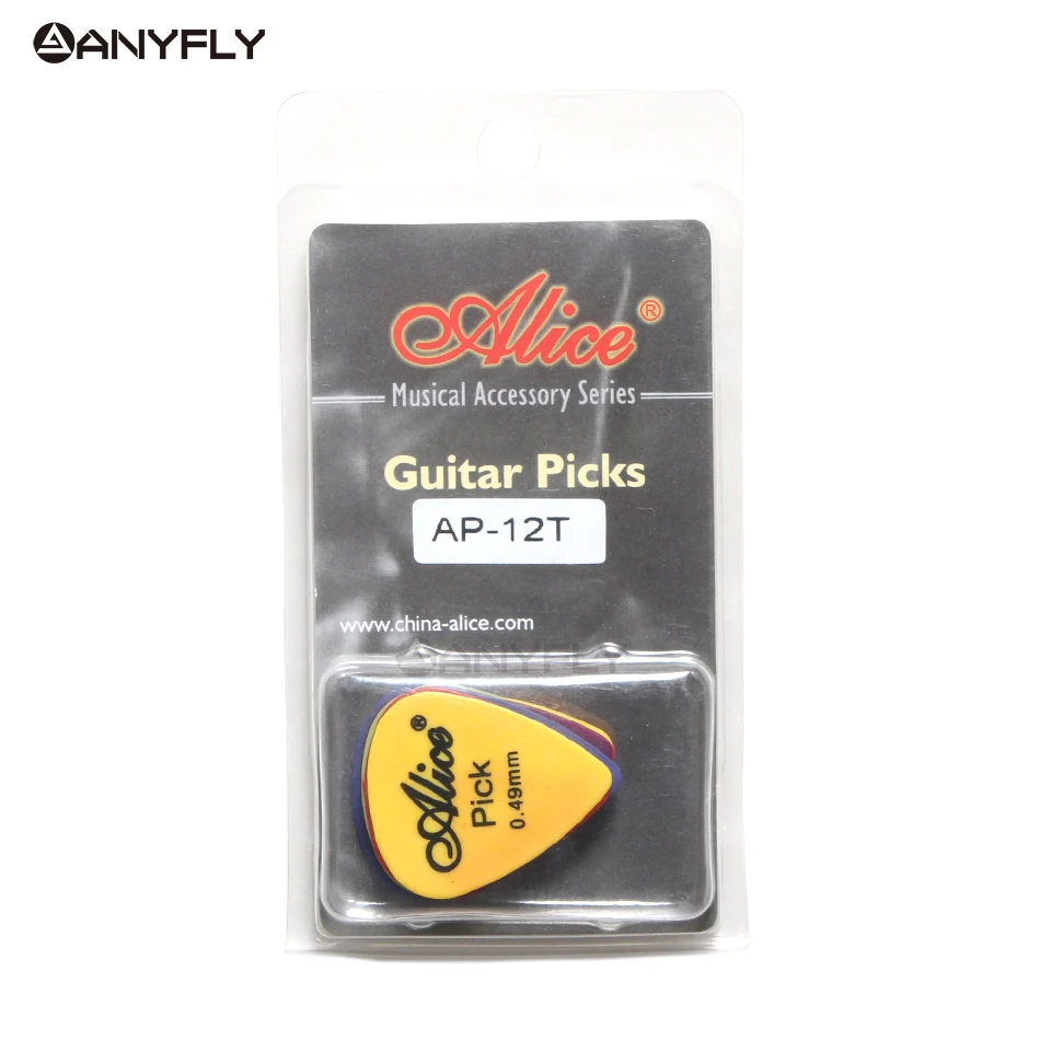 Alice AP-12T 12Pcs/Case Professional High Quality Delrin Acoustic Electric Guitar Guitar Picks Plectra  Wholesale