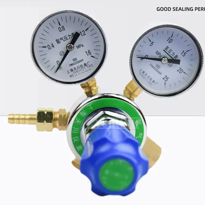  Hydrogen Meter Pressure Reducing Valve:NEW YQQ-352 1.6*25MPa Hydrogen Pressure Reducer