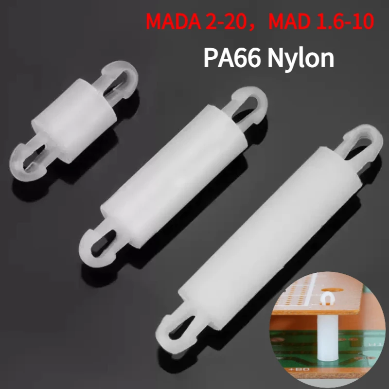 Nylon Double-Ended Standoff Spacer Plastic Pillar Moutherboard PCB Circuit Board Column Support Stand Off Hole Dia 2/2.5mm