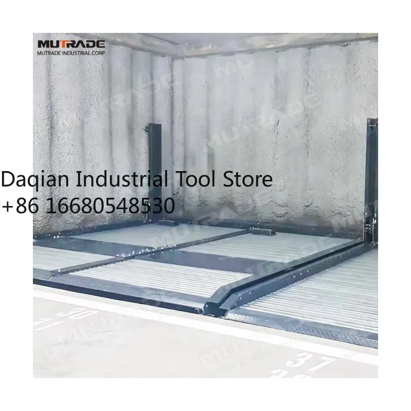 P5sTwo Post Double Unit Parklift Hydraulic Underground Vertical Stacker Pit Parking Lift