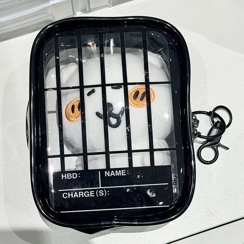 Neues Kreatives Spaßiges Gefängnis-Design Itabag Transparente Tasche für 13cm Puppen Tragbare Klare Schlüsselanhänger-Geschenkbox Sammlerstück-Aufbewahrungstasche – Detail 5